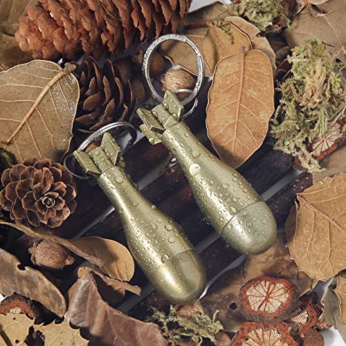 Catnon 2Pcs Permanent Match Flint Keychain Match Fire Starter Permanent Match Waterproof Emergency Survival Camping Keychain Lighter For Outdoor(No Oil) #TOP1