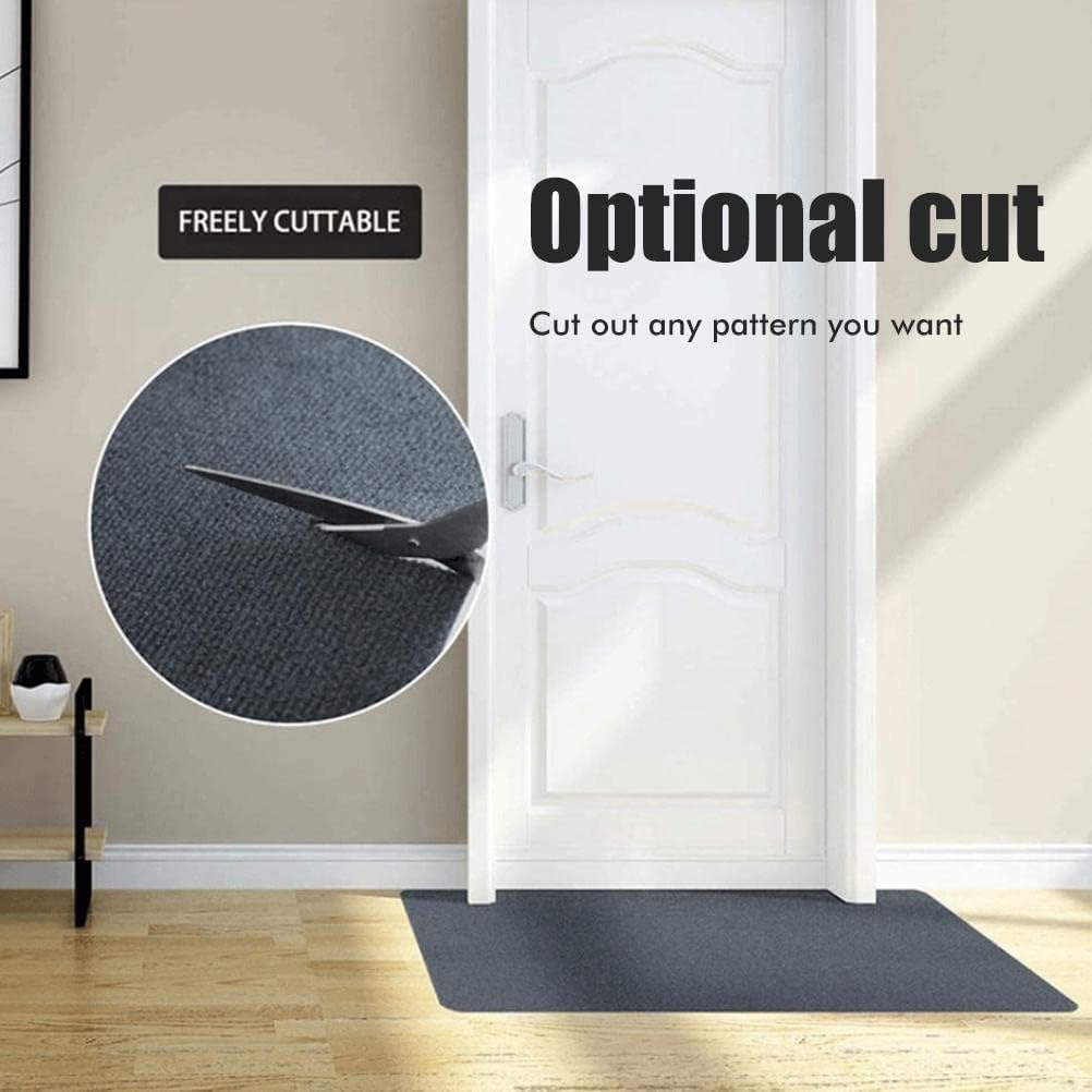 Anti Slip Chair Mat for Office Desk & Hardwood Floors, Self Adhesive Floor Protector for Computer Desk Brown