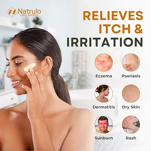 Miniatura 5 de Mascarilla facial de miel  Mascarilla facial calmante de avena natural para eczema, psoriasis, piel sensible seca  Alivio calmante para la piel