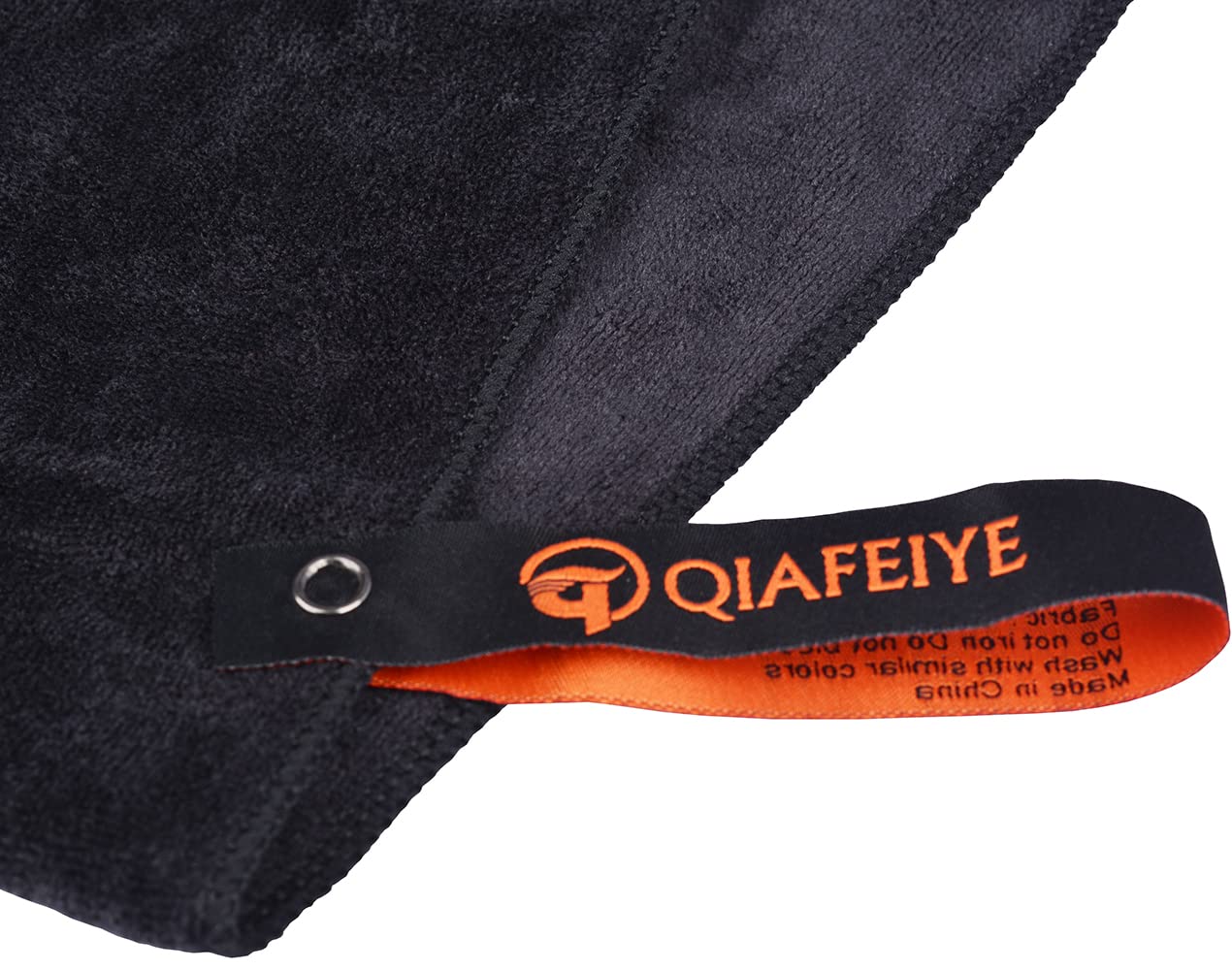 Qiafeiye Asciugamani da fitness, per uomini e donne, per sport, fitness, allenamento, asciugatura rapida, per campeggio, viaggi, escursioni, 50 cm x 100 cm, confezione da 2 (Grigio + Nero)