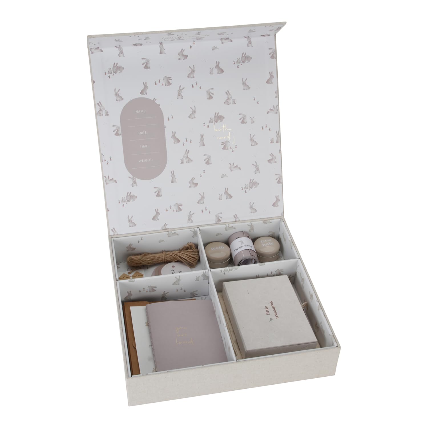 Little Dutch 4745 Pudełko na pamiątki Baby Bunny Beige - Newborn Naturals