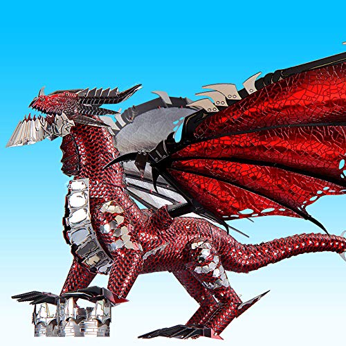 piececool Black Dragon 3D Metal Puzzle Model Kits DIY 3D Laser Cut Model Kit Toy P119 – Bild 6