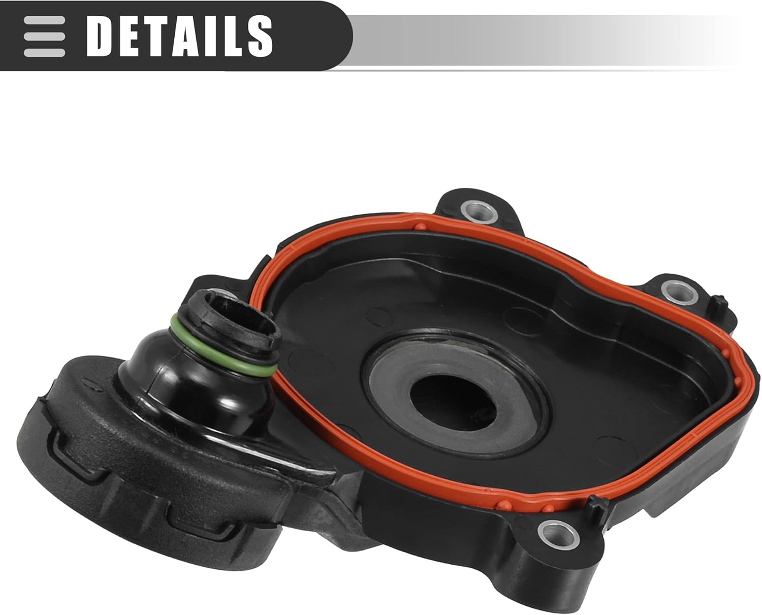 Motoforti PVC Engine Crankcase Vent Valve, for Mercedes-Benz E350 2012-2016, Plastic, 2760100331, Black