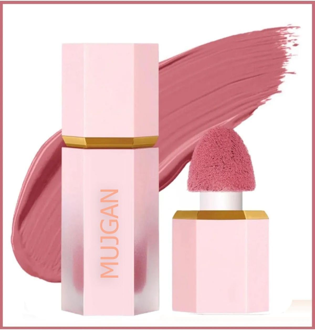 MUJGAN Yanaklar İçin Mat SIVI ALLIK Color Boom Liquid Blush Makeup For Cheeks Matte Finish -float On Allık Pembe