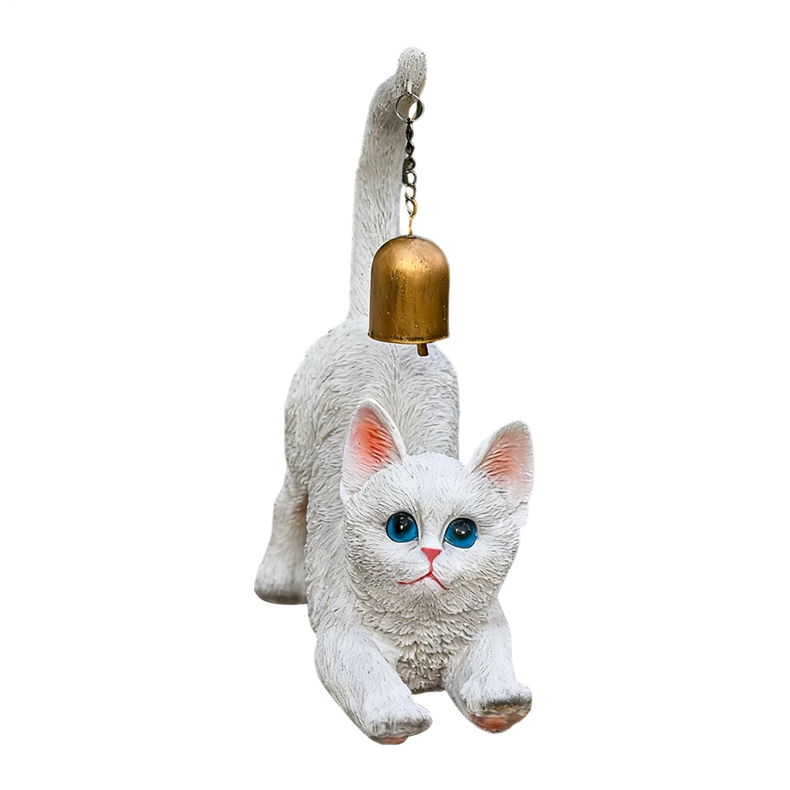 Figurine chat résine extensible pour égayer un espace vide ou un jardin triste