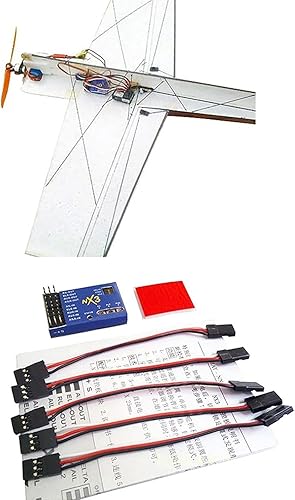 Miniatura 6 de ZEZEFUFU Controlador de vuelo RC, DC 5-6V Autobalance estabilizador NX3 controlador de vuelo con cable para avión RC