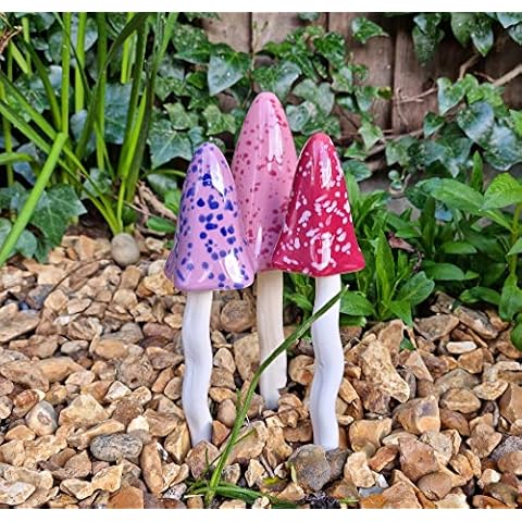 HH Home Hut Tinkling Ceramic Toadstools Set Cover