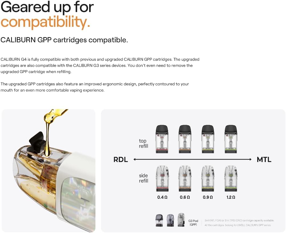Caliburn GPP Cartridge Refill and Compatibility
