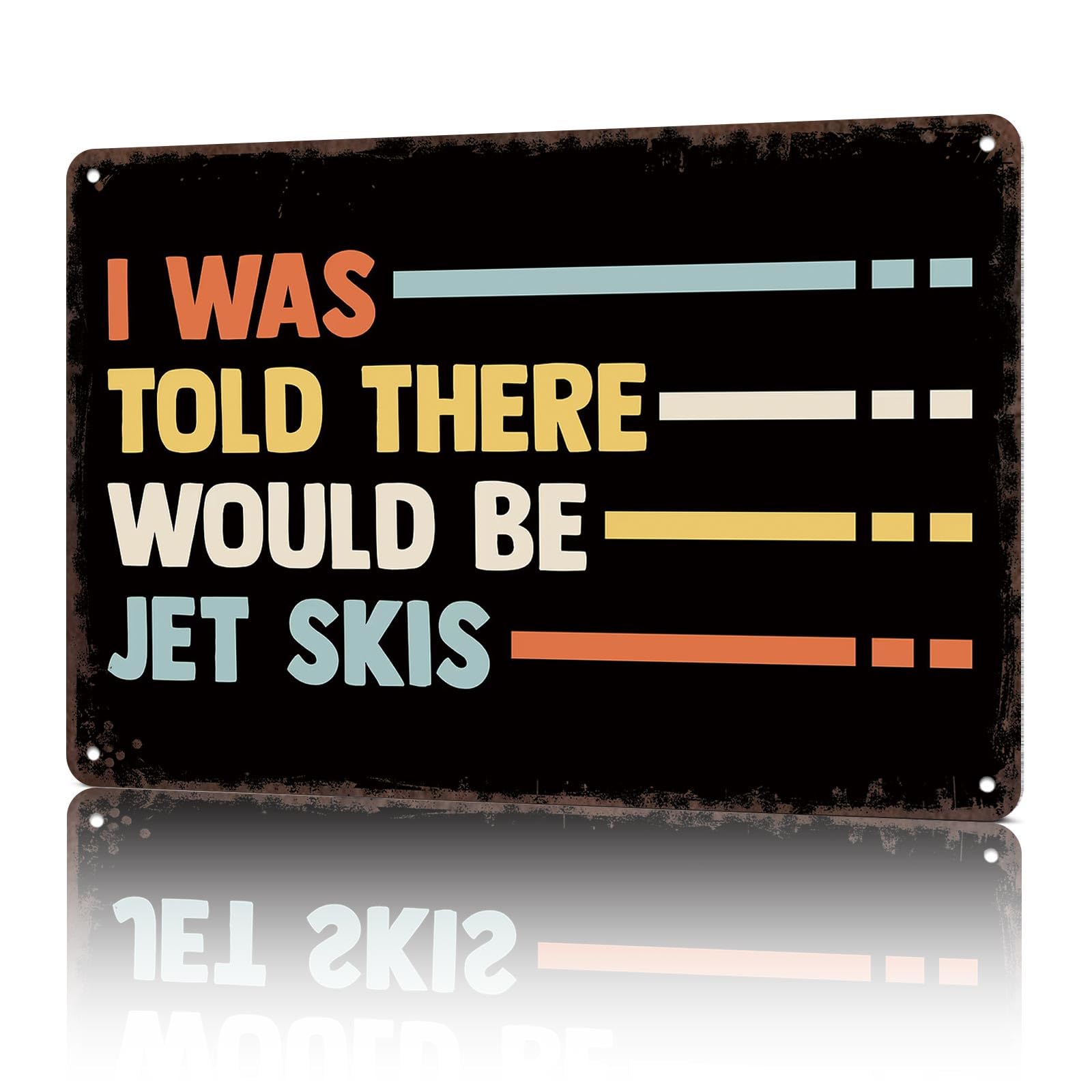 KWQDOZF Vintage Metal Signs Jet Ski Funny 8x12inch