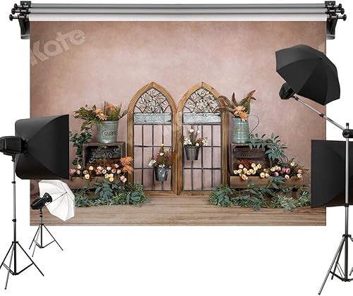 Kate 7x5ft/2.2x1.5m tema primaveral telón de fondo estilo boda interior madera fondos fotografía tiro estudio apoyos