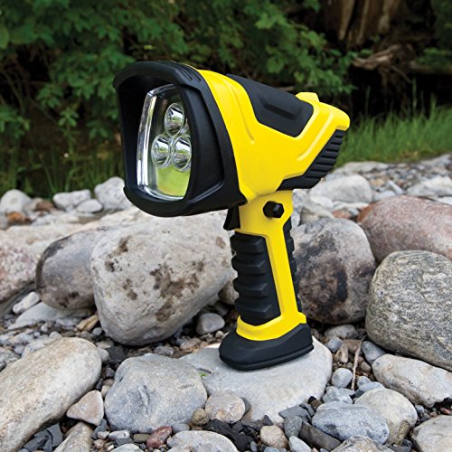 Dorcy Rechargeable Pistol Grip LED Spotlight with Trigger Lock Switch and AC/DC Charging Adapters - Thumbnail 4