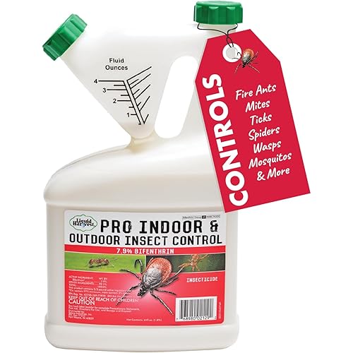 7.9% Bifenthrin Insecticide - 64 Ounces - (Compare to Leading Brands) – Professional Indoor & Outdoor Insect Control - Kills on Contact - Fire Ants, Ticks, Gnats, Fleas & More