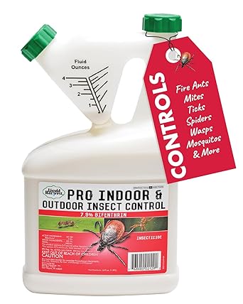7.9% Bifenthrin Insecticide - 64 Ounces - Compare to Leading Brands Professional Indoor & Outdoor Insect Control - Kills on Contact - Fire Ants, Ticks, Gnats, Fleas & More