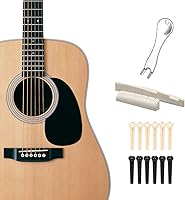 Vista 5 de 15 unids/set de pasadores de puente de guitarra acústica removedor de clavos, juego de tuercas de silla de montar de guitarra