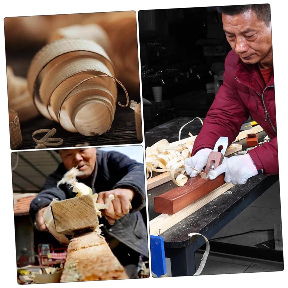 jojofuny Handhobel Holzhandhobel Holzbearbeitungsgerät mit Ergonomischem Design und Verschleißfestem Stahl für Präzises Hobeln in Holzwerkstatt