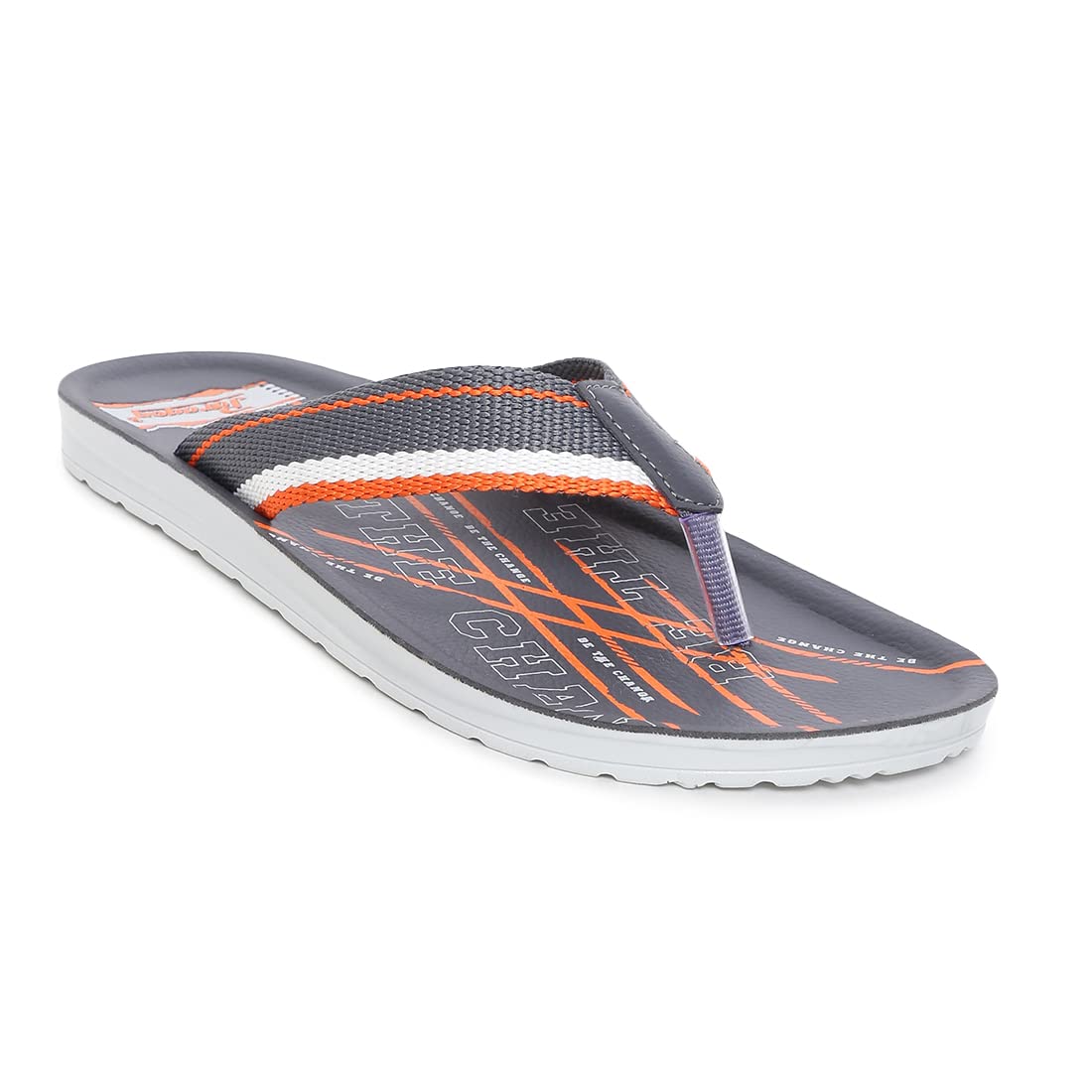 PARAGON PUK2209G Mens Lightweight, Waterproof Grey-Orange Flip Flops | Comfortable Slippers with Durable Anti-Skid Sole, Cushioned Footbed & Sturdy Build for Outdoor Use (B0BR5FZD14) Amazon Price History, Amazon Price Tracker
