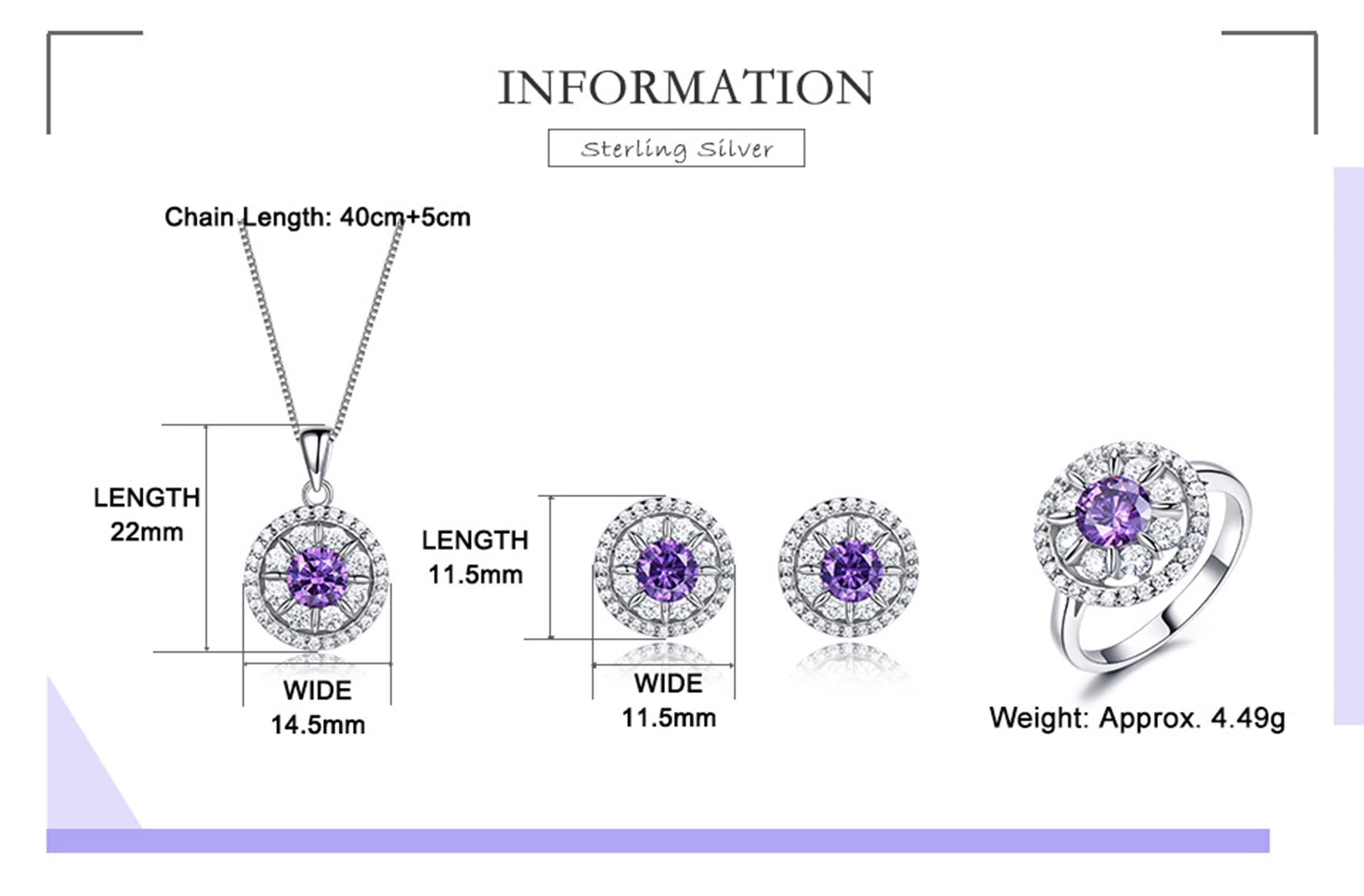 Conjuntos de joyas de boda para mujer, plata de ley, conjuntos de joyas nupciales, aretes de flores de plata, collar y anillo de joyería para novia
