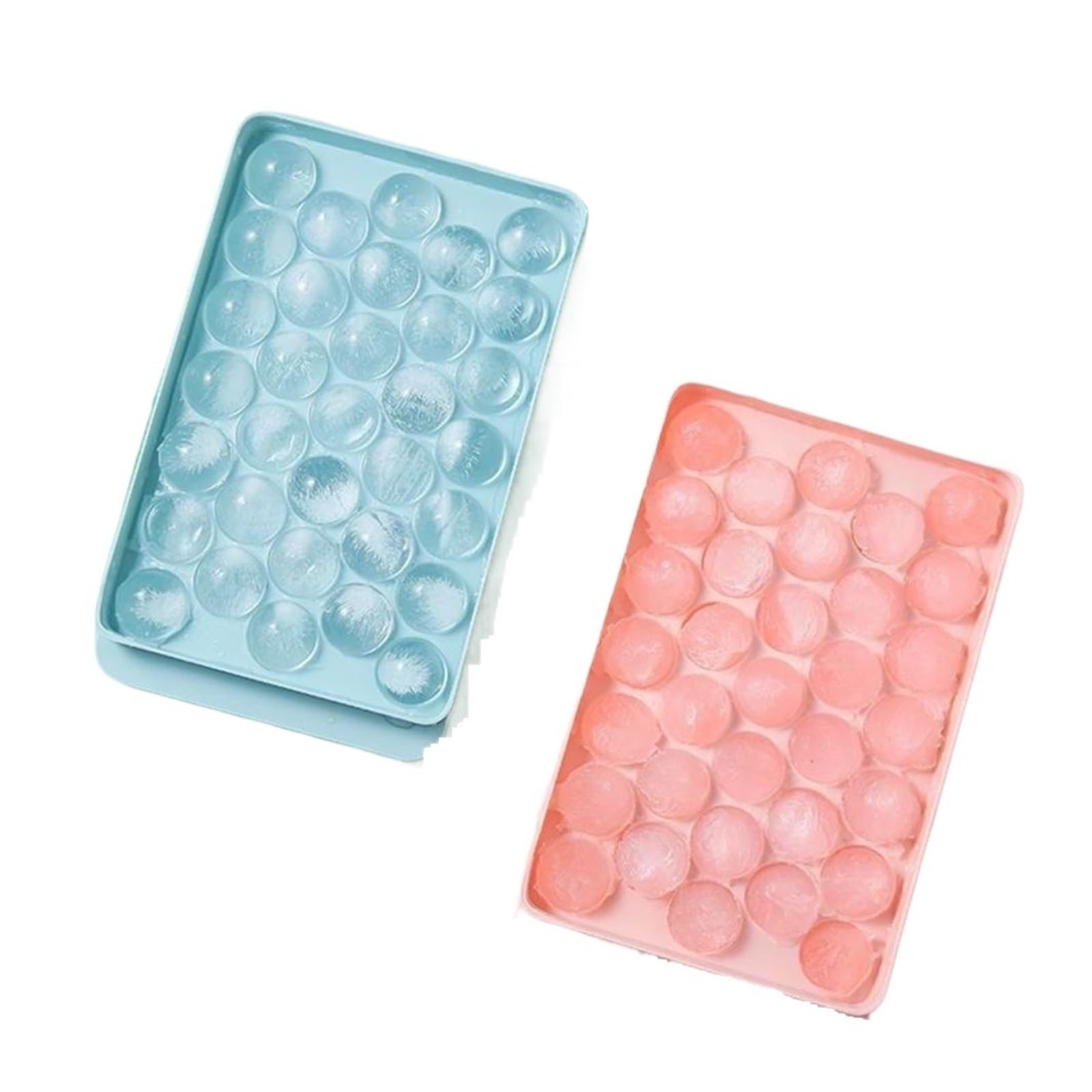 Vassoio per cubetti di Ghiaccio 33 Grid Ice Ball Maker con Coperchio Frigorifero Fai da Te Vassoio Rotondo 3D Utensili da Cucina (Color : Blue)