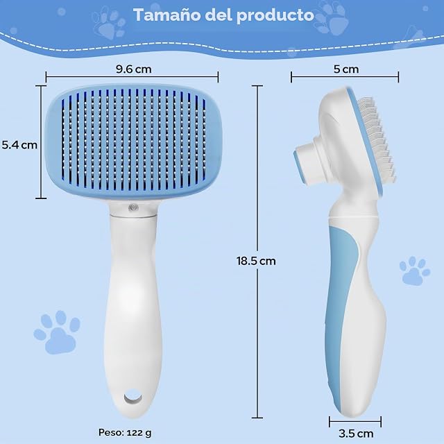 Foto 2 de 8 de Zivacate Cepillo para Perros y Gatos, Limpieza con un Clic
