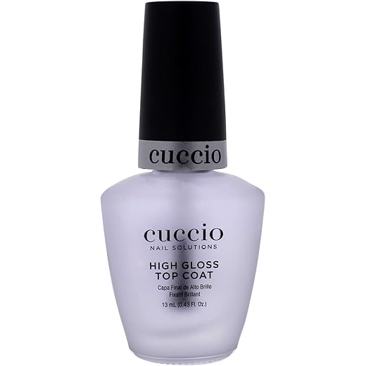 Cuccio Color Top Nail Coat, High Gloss 0.43 oz