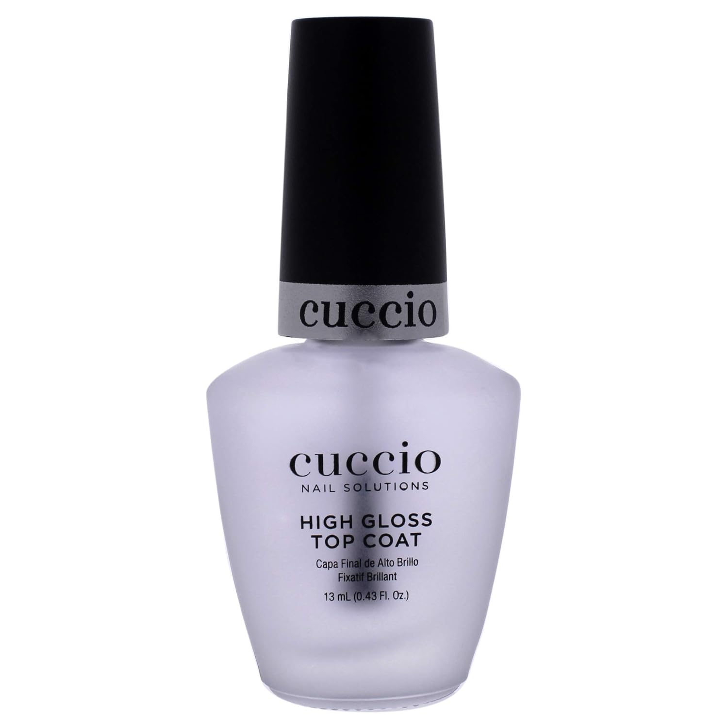 Cuccio Colour High Gloss Nail Top Coat - Developed With UV Absorbers To Help Protect The Nail Colour - Flexible Chip Resistant Protective Coating - Extends The Wear Of Your Manicure - 2.5 Oz