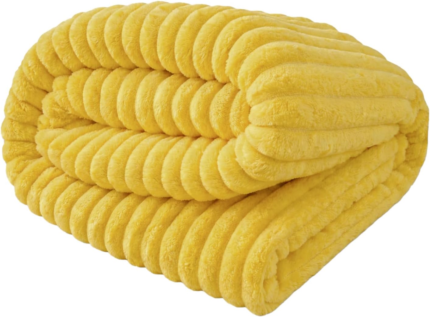 Emotional Support Blanket, Security Calming Dog Blanket, Faux Rabbit Fur Polyester Material, Soft and Comfortable for Cats and Dogs, for Indoor and Outdoor Use (Bright Yellow, 150*200cm/59.05*78.74in)