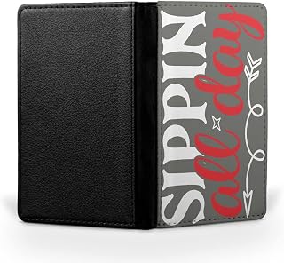 ALCOHOL DRINKS FUN COOL QUOTES #7 FLIP WALLET TRAVEL PASSPORT ID HOLDER ITINERARY ORGANIZER COVER