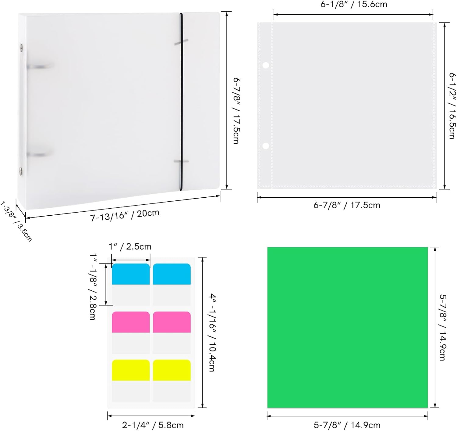 2 Sets Cookie Stencil Storage Binder for Storage 6"x6" Stencils Die Cuts & Stamp Storage Folder Baking Stencil Organizer Scrapbooking Cutting Dies Stencil Storage Book Collections Case Organizer