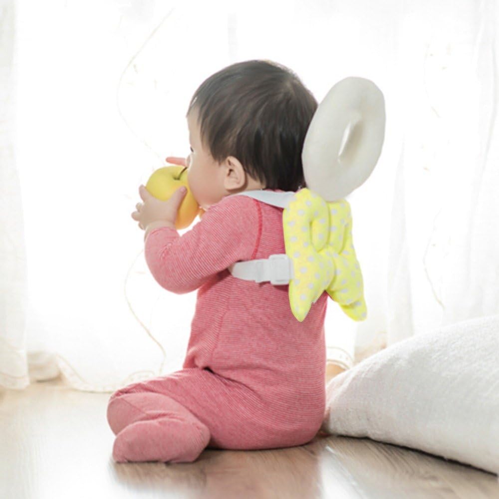 Gold Happy Gold Happy Baby Head Protection pad Toddler Headrest Pillow Baby Neck Cute Wings Nursing Drop Resistance Cushion Bebe Bedding Backpack Mat
