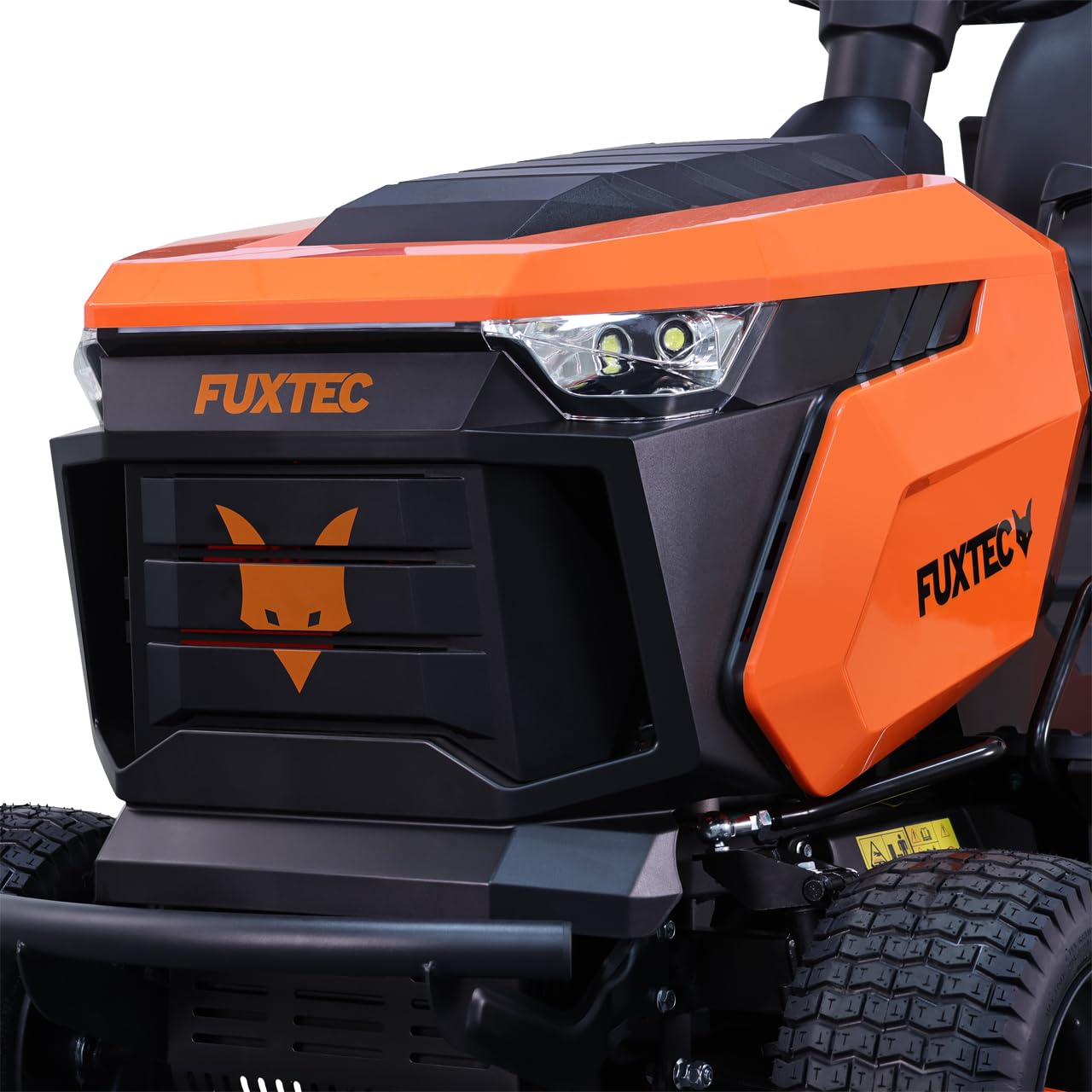 FUXTEC Rasentraktor FX-RMT84M, Aufsitzmäher mit 83cm Schnittbreite, 6-stufige Schnitthöhenverstellung, kraftvoller Benzinmotor, Grasfangkorb 280L, Rückwärtsmähfunktion