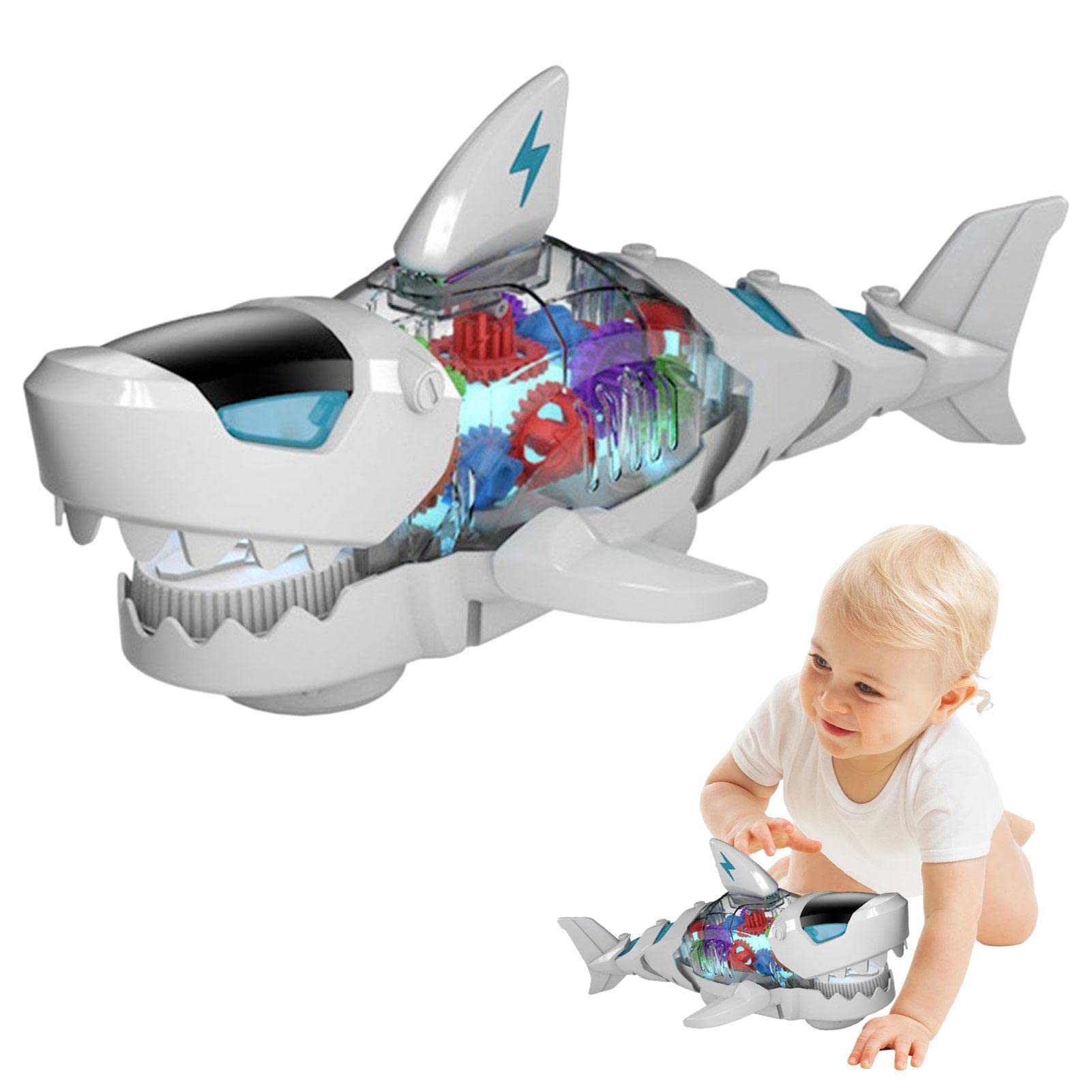 Amazon.co.jp: Light Up Shark Toys,Electronic Pet Fish Toys