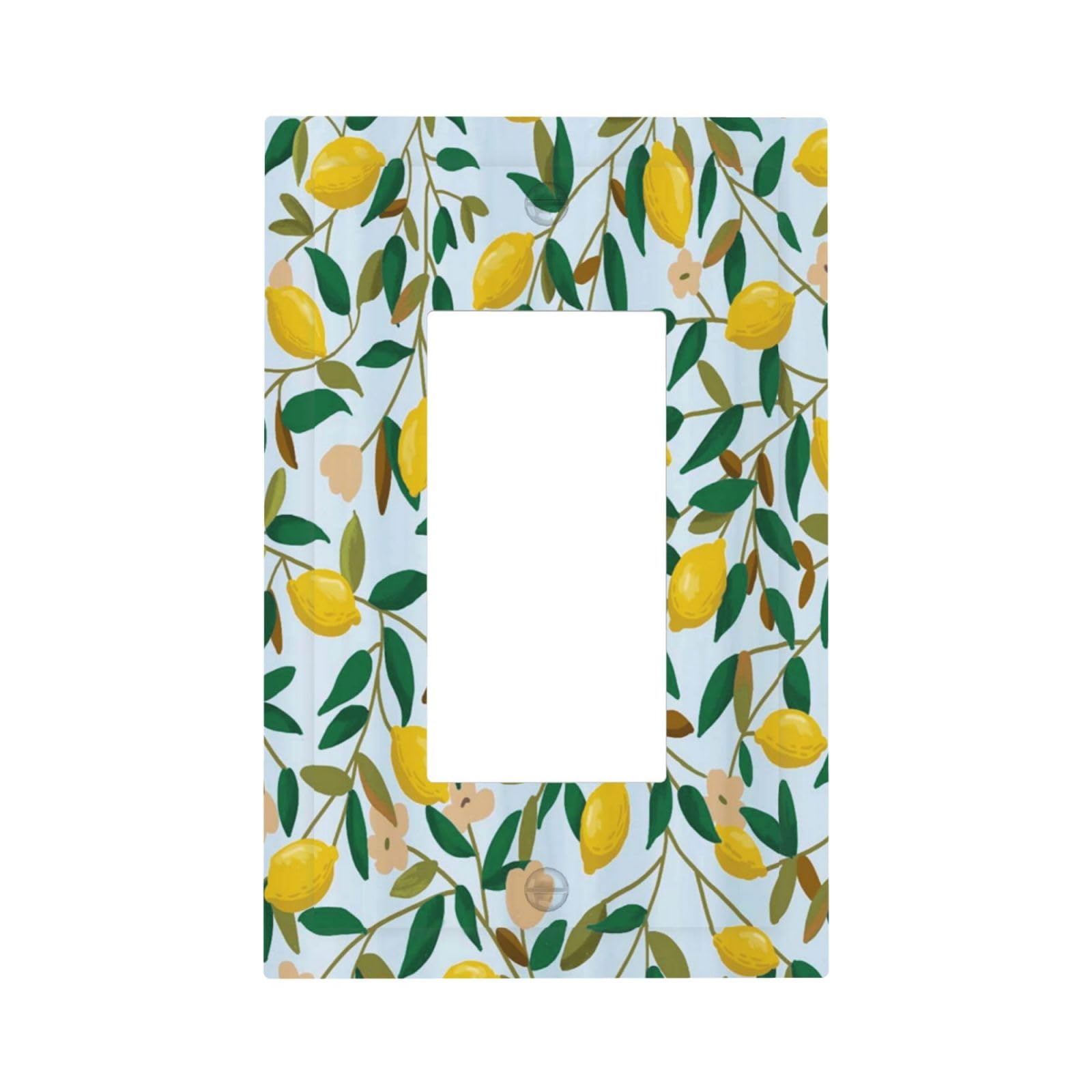 Rustic Floral Outlet Covers - White Pear Flowers -20