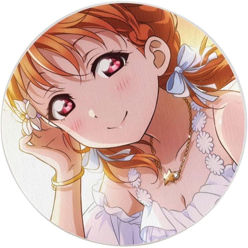 ラブライブ スクスタ 高海千歌 コースター 珪藻土 おしゃれ 丸型 可愛い マグ お茶パッド 断熱