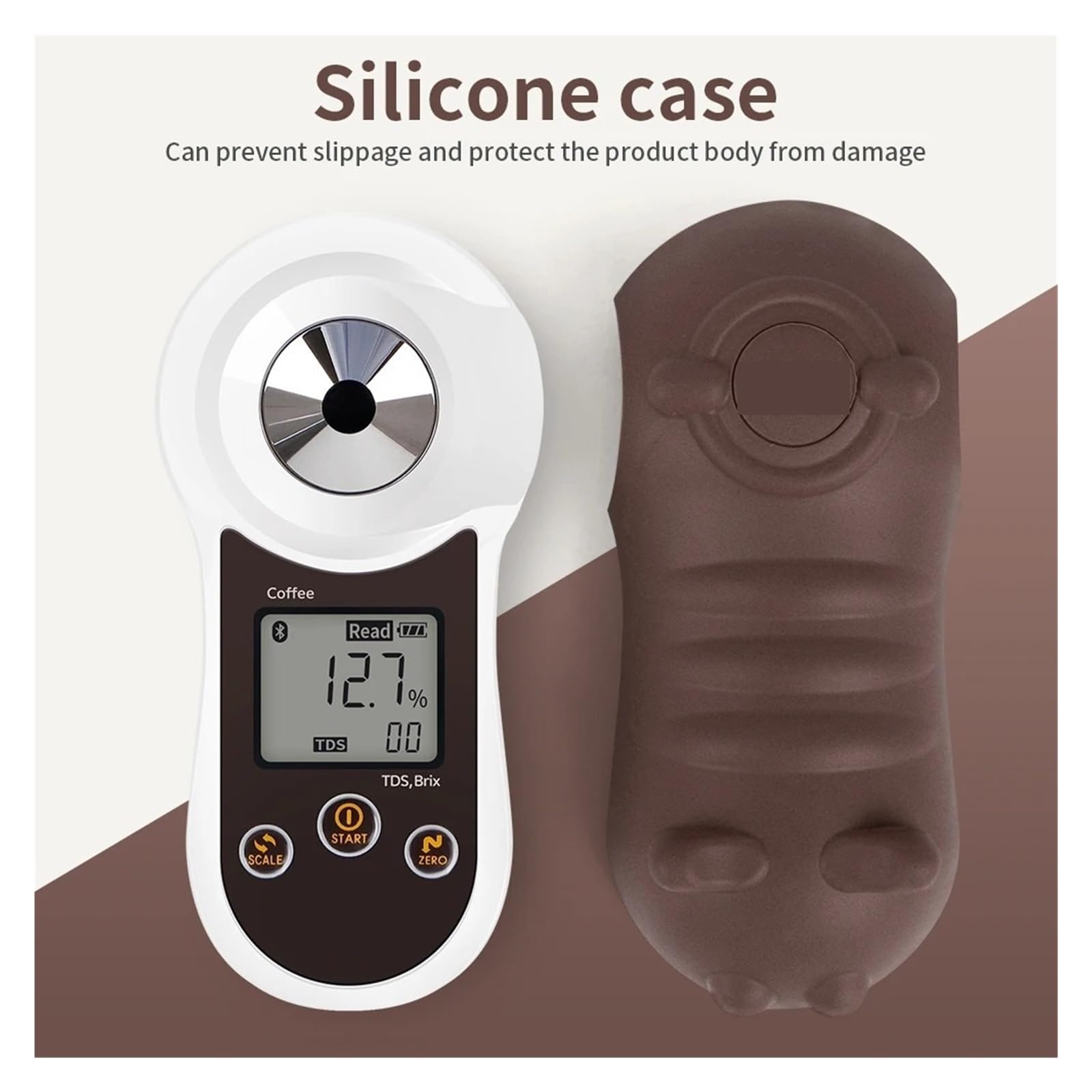 Misuratore TDS for caffè Digitale Bluetooth Test Concentrazione Rifrattometro Automatico Sciroppi 0-26% 0-23% Misurazione di Precisione