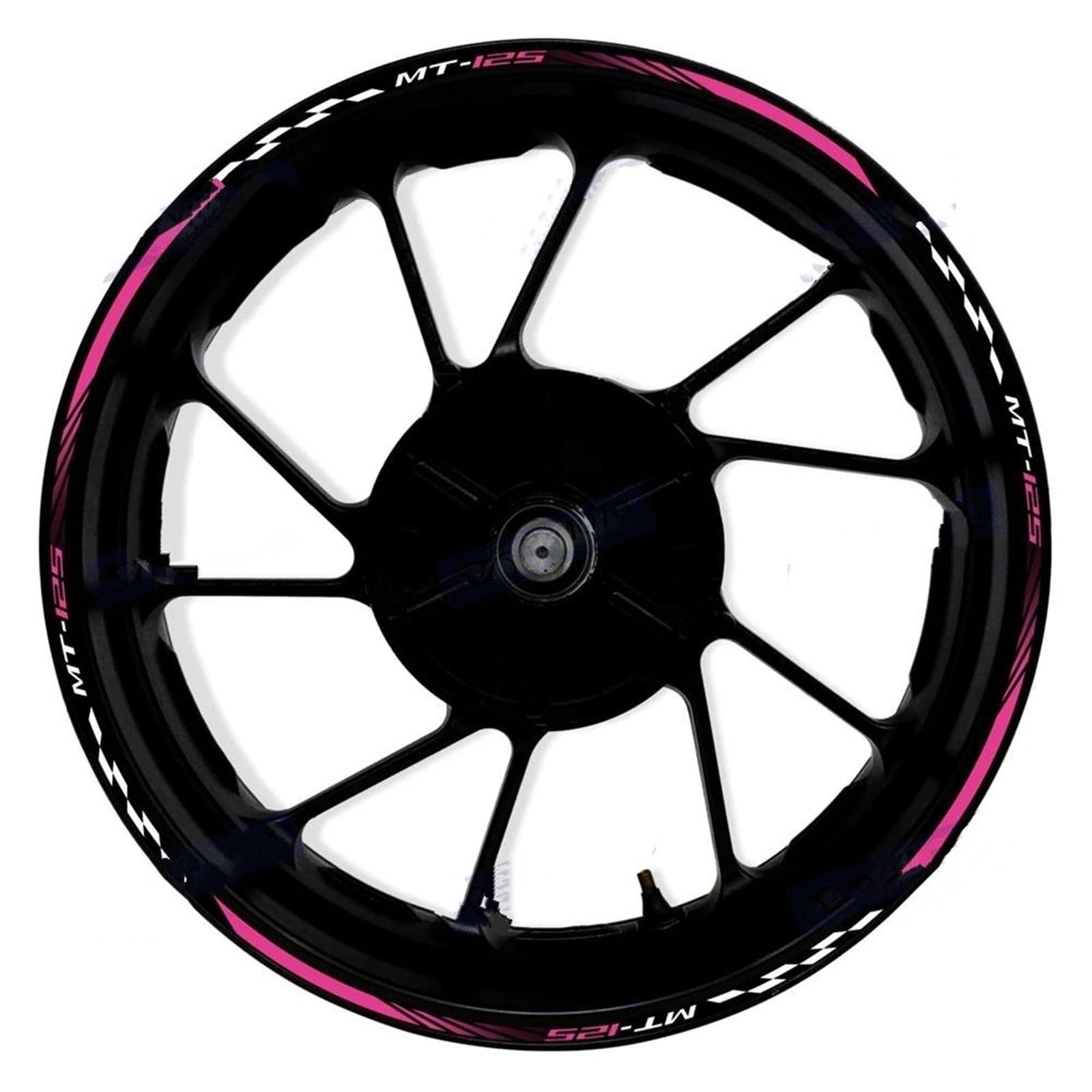 Motorcycle Wheel Stickers Sports Edge Stripe Reflective Film for Yamaha MT-125 MT125