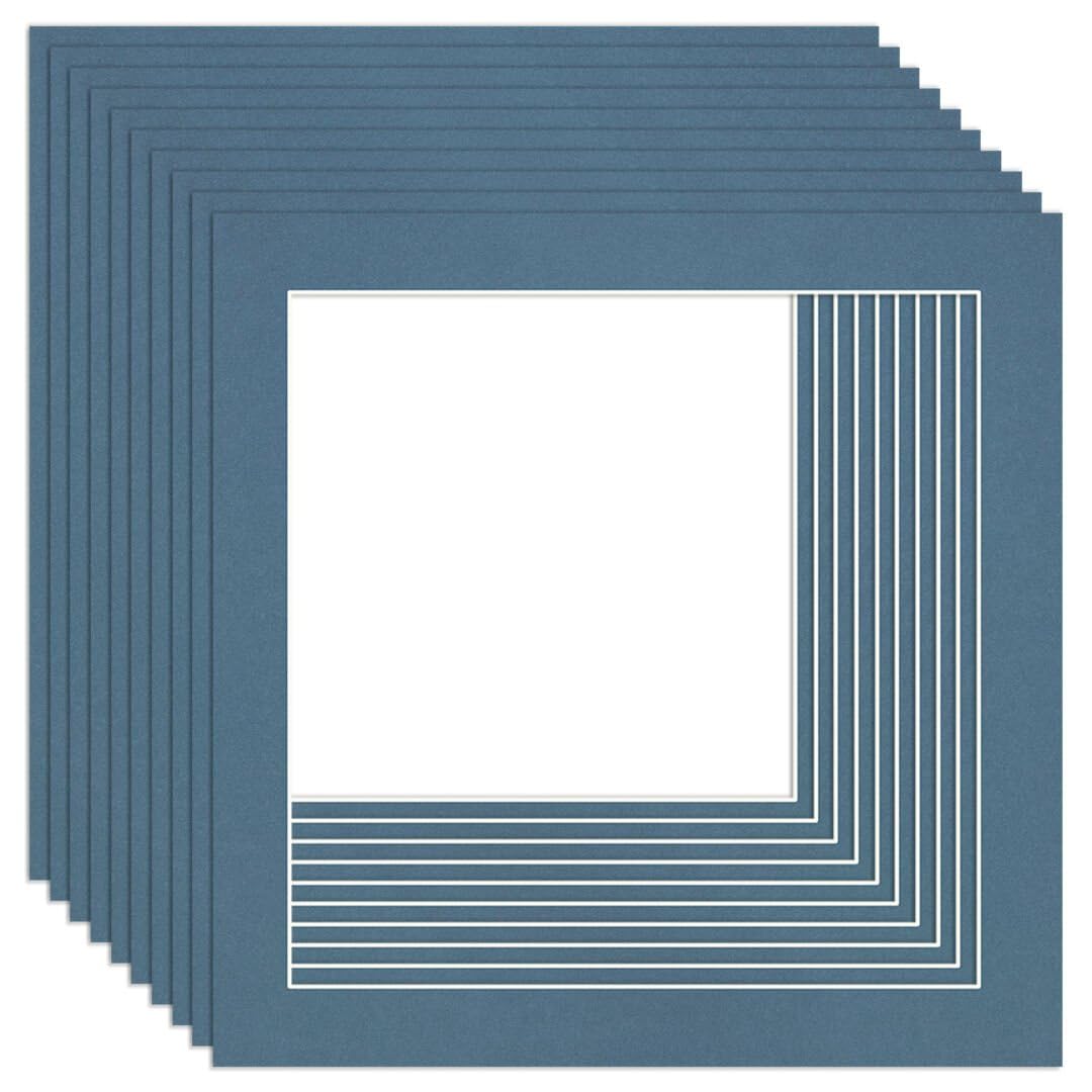 Procut Global 50x50cm Pompadour Picture Mounts to Fit 40x40cm Aperture - Precision Cut Cardboard Photo Mount - Ideal for Frames, Prints, Artwork & Certificates - Sizes & Colours Available - 10 Pack — image 1