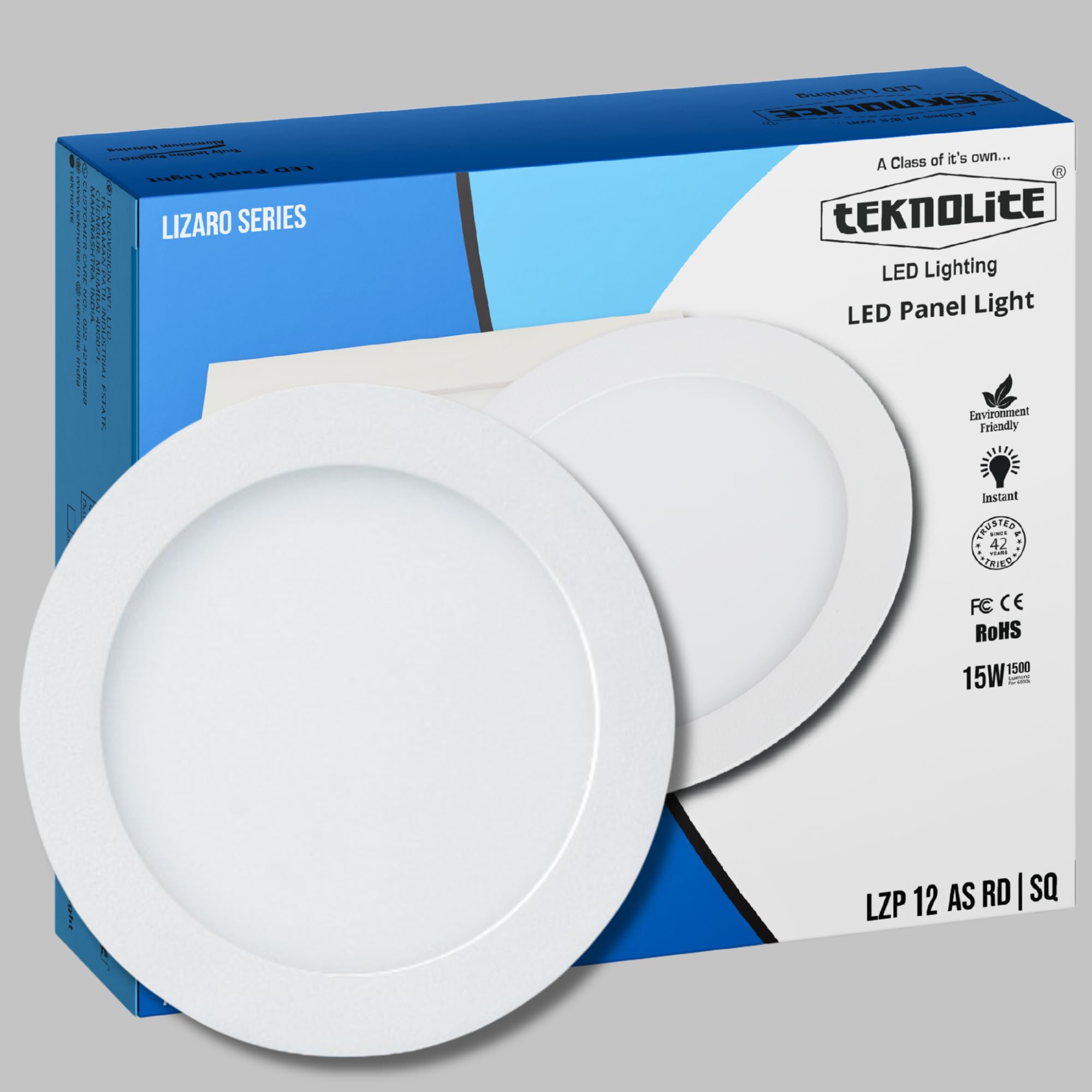LZP 12W Natural White White Round LED Panel Light for False Ceiling | Ultra Slim Recessed Ceiling Light With 600 Lumens Output | Ideal LED Panel for Home, Office & Bedroom Lighting Pack of 1-image-45