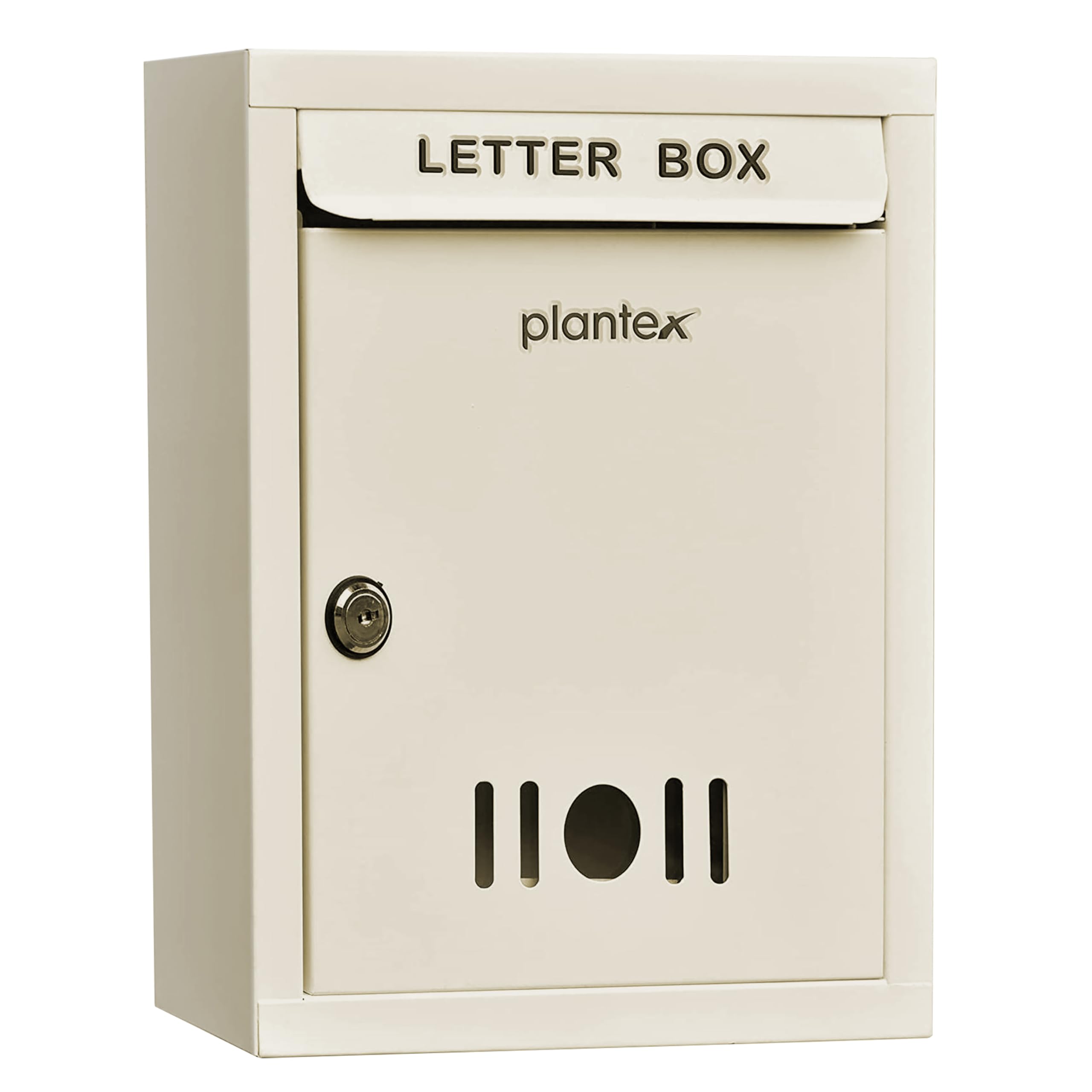 Plantex A4 Size Letter Box - Mail Box/Post Box/Letter Box for Home gate/Suggestion Box for Office- School/Complaint Box/Donation Box with Lock and Keys (Ivory) - Wall Mount