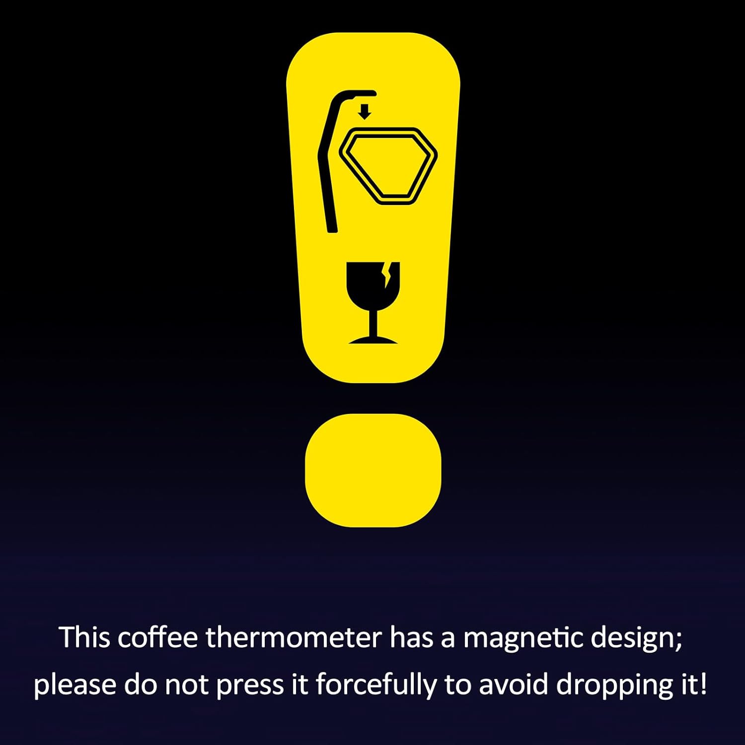 Non-Contact Infrared Coffee Thermometer,Infrared Thermometer Gun for Cooking Liquid Magnetic Thermometer with Stand, 0-100°C Range/Accuracy, Auto Calibration, Bilingual Switch, for Liquid