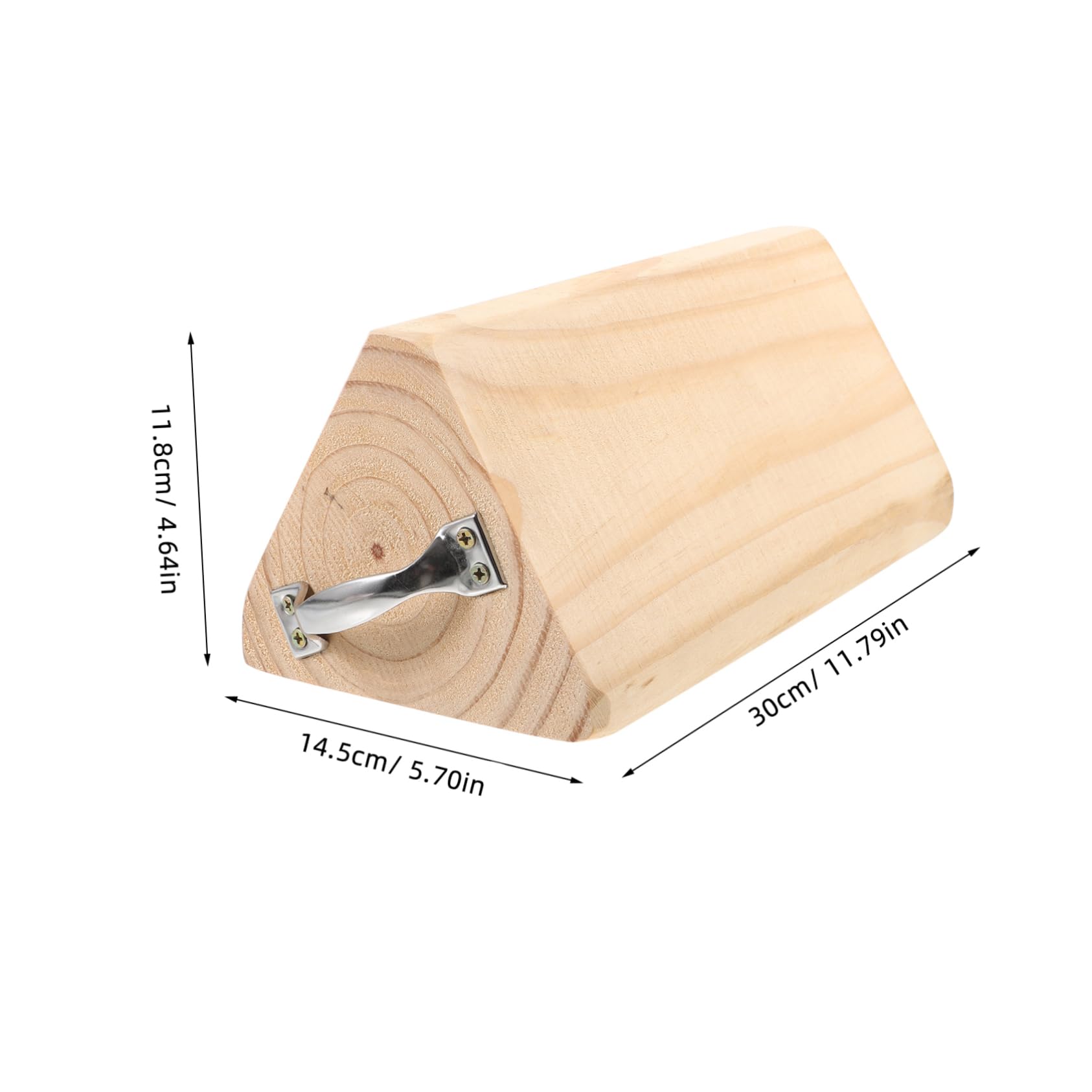 PRETYZOOM Wheel Chock Solid Wood Tire Stabilizer for Rvs Trailers Trucks Skid Design Durable Shape Easy to Use Reliable Vehicle Positioning Tool