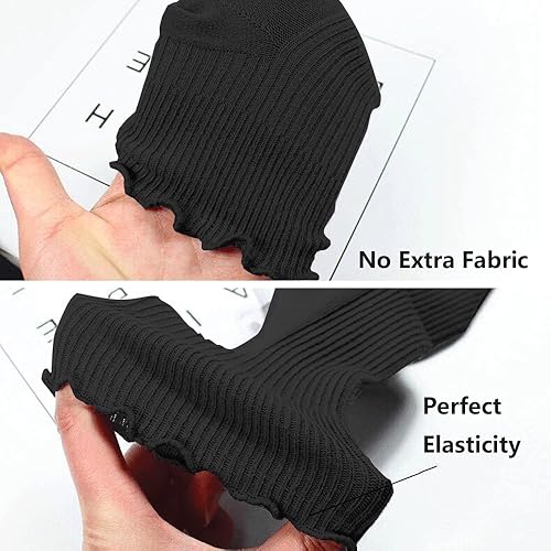 Miniatura 7 de Mcool Mary Womens Socks Ruffle Turn-Cuff Casual Ankle Socks Warm Knit Cotton Lettuce Crew Frilly Sock 6 Pack