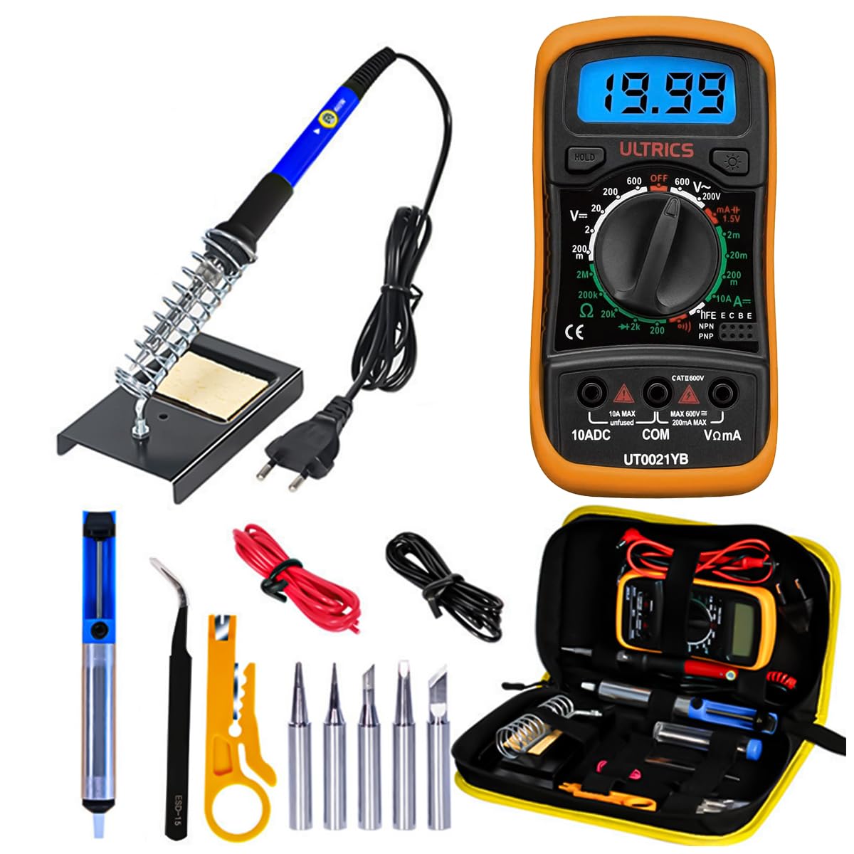 See full amazon price history chart for Serplex® 16PCS Comprehensive Soldering Iron Kit With Digital Multimeter & Portable Carry Bag - Durable 60W Tool Set For Home DIY, Electrical Repairs, Jewelry Crafting & Electronic Engineering Serplex® 16PCS Comprehensive Soldering Iron Kit With Digital Multimeter & Portable Carry Bag - Durable 60W Tool Set For Home DIY, Electrical Repairs, Jewelry Crafting & Electronic Engineering (B0D2Z5DC6D) Amazon Price History, Amazon Price Tracker
