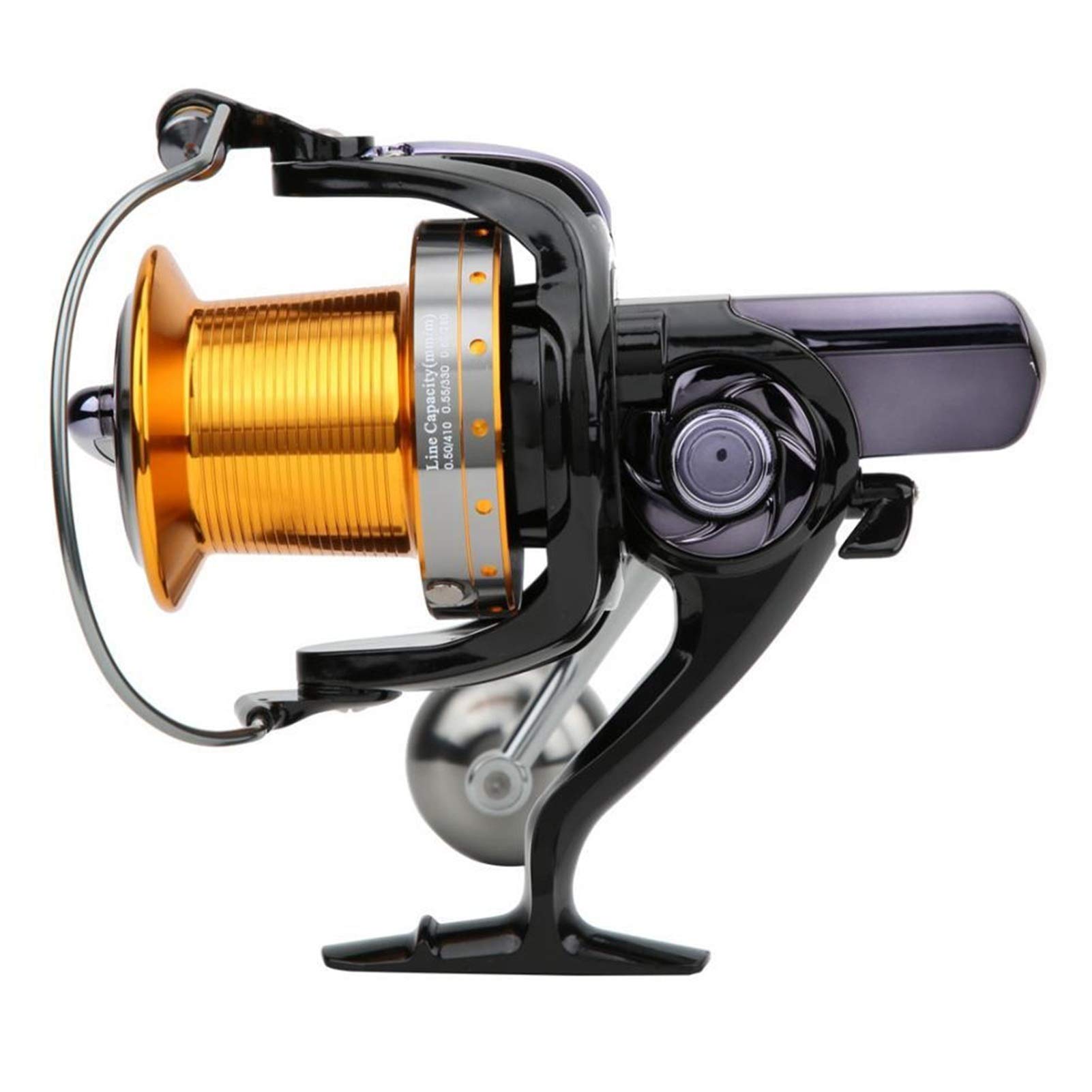 Fishing Reels Fishing Reel 15+1 Shaft HS7000 HS8000 HS11000 Metal Spinning Fishing Wheel Fish Bai Casting Wheel Long Shot Fishing Reel for Inshore Boat Rock Freshwater Saltwater (Color : 7000) (8000)