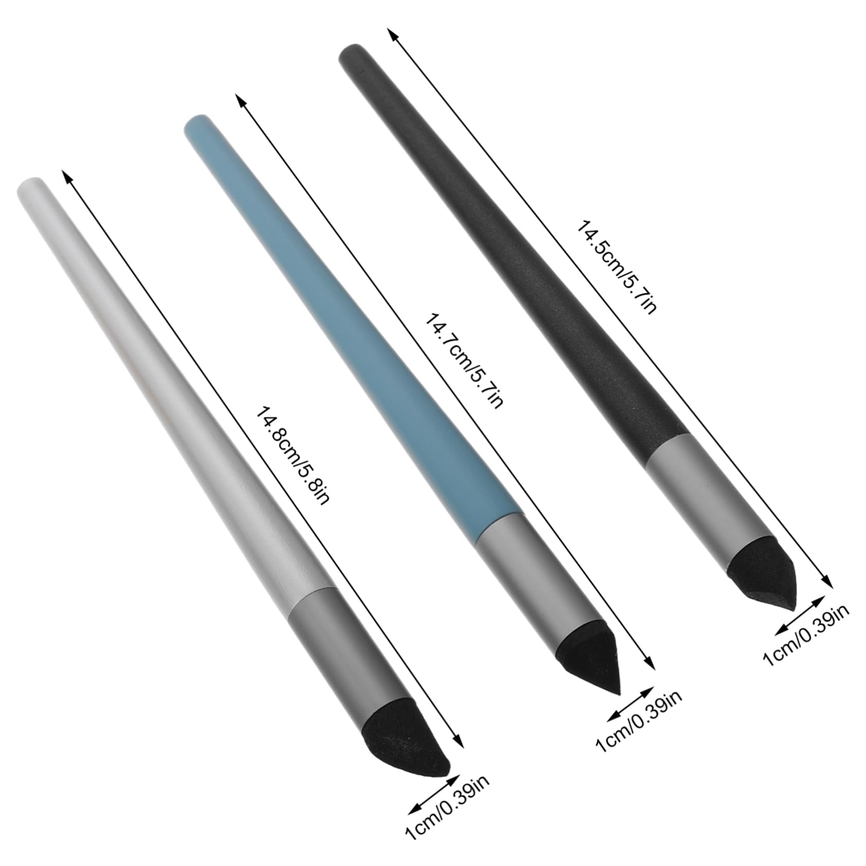 CIYODO 3-Pack Oil Pastel Rubbing Pen Soft Sponge Head for Blending Multi-Functional Art Tools for Artists Sketching and Oil Painting