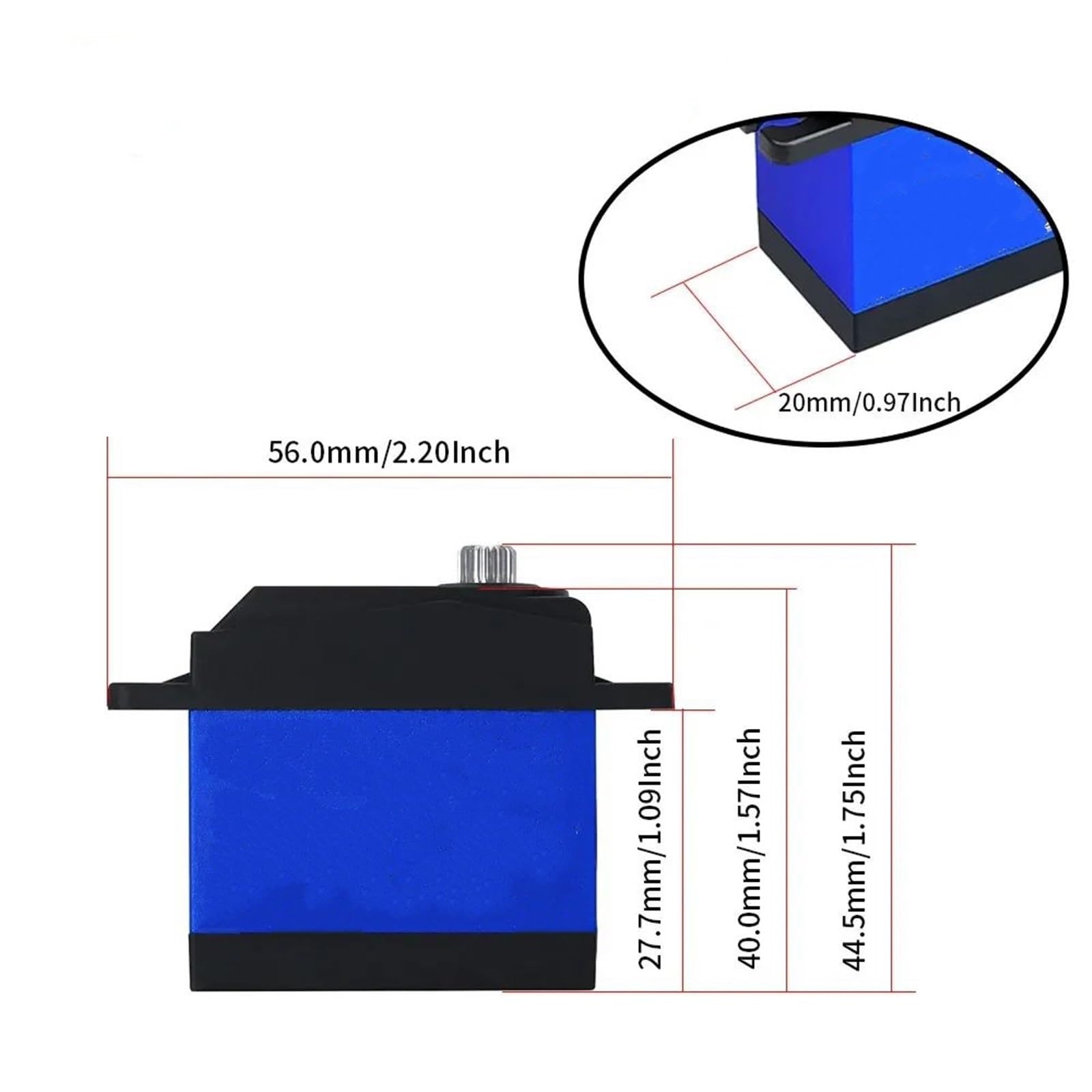 Servo Metal Digital para Alto Par para Coche RC Control Remoto Eléctrico Actualización Repuestos Piezas Reparación Piezas Mejora Modelos RC