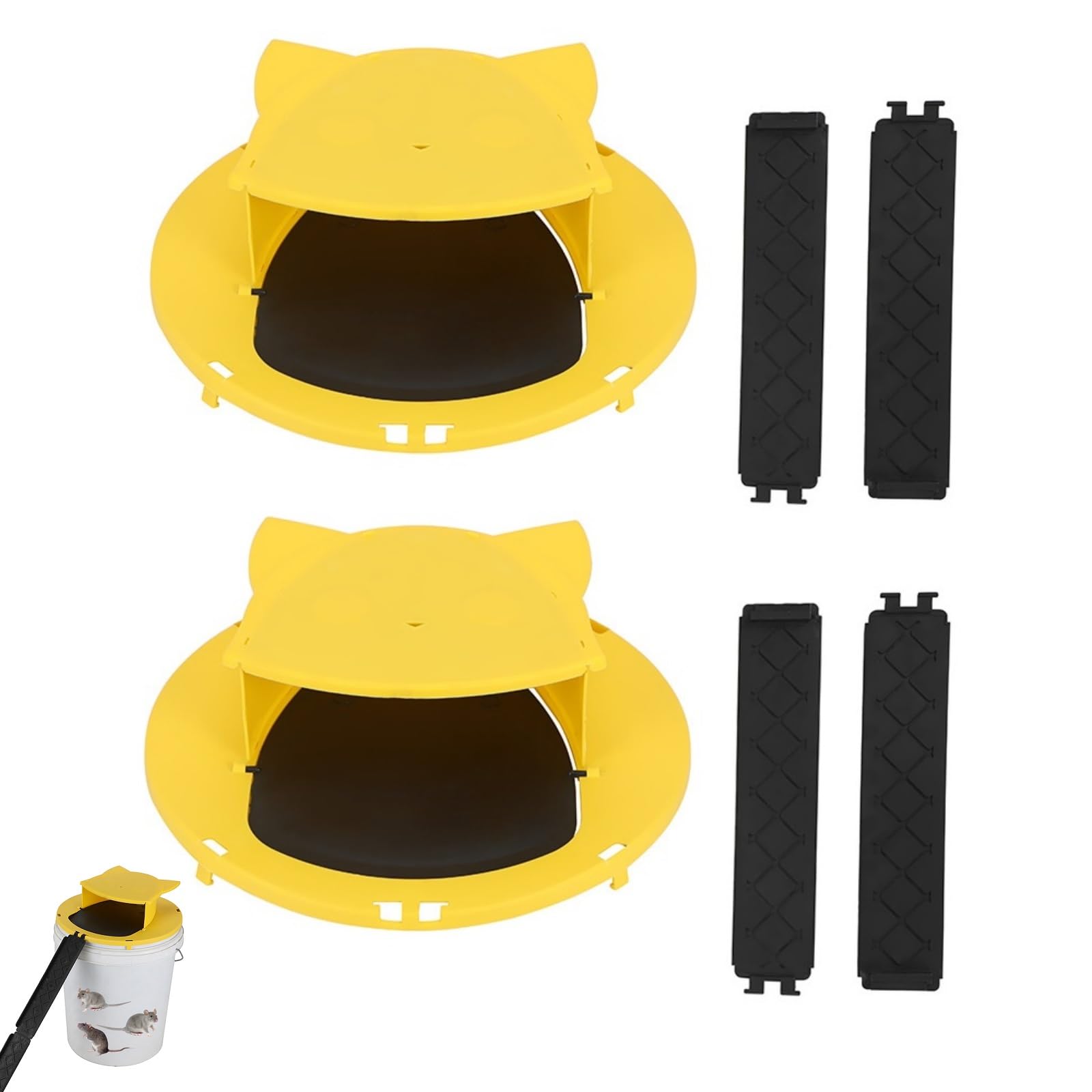 Photo 1 of Mouse Trap Bucket with Auto-Reset Lid,Mouse Rat Trap Bucket Lid for Humane Rodent Control,5-Gallon Bucket Compatible-2PACK-5120f