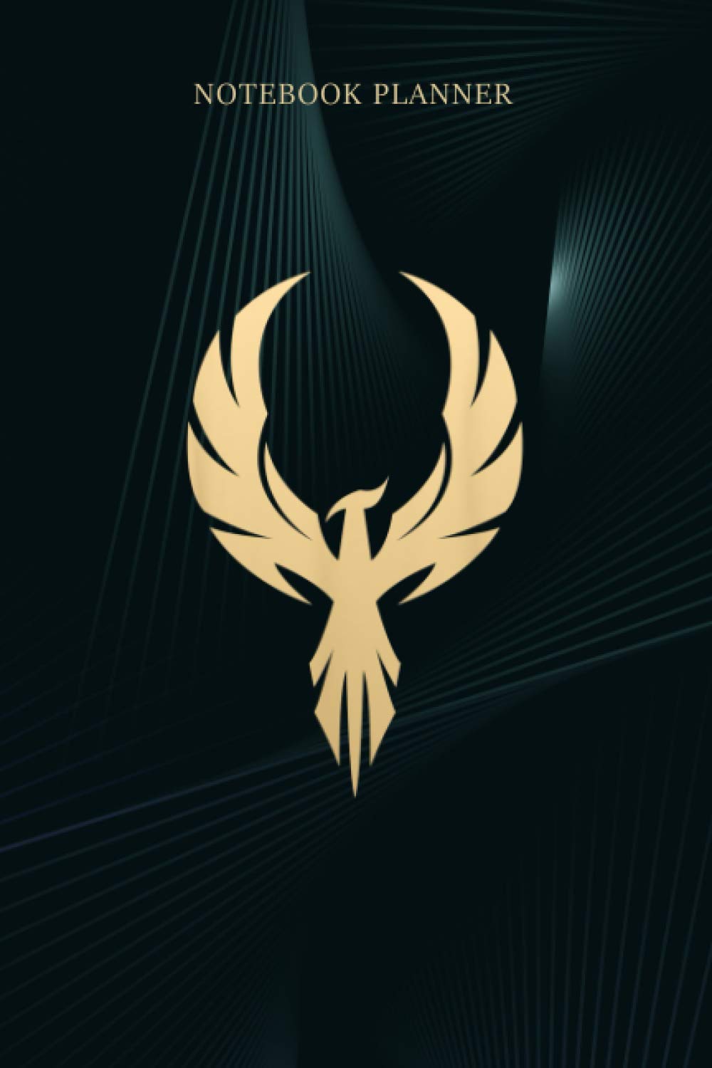 Notebook Planner Rise Golden Phoenix Fire Flames Ashes: Budget, Meal, Lesson, Journal, 6x9 inch, Business, Menu, 114 Pages