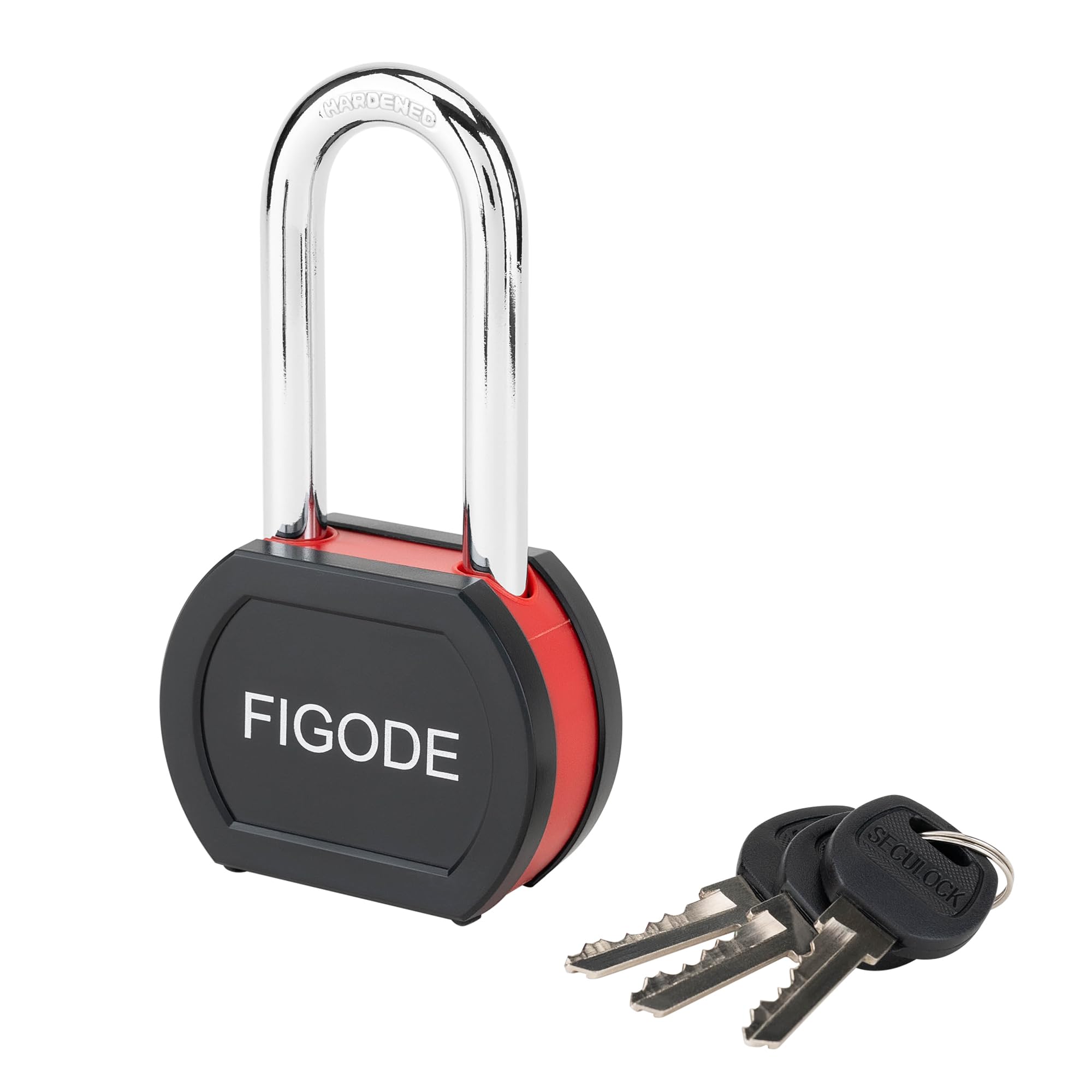 Figode Locks Snapklik.com : FIGODE Black Covered Solid Steel Padlock