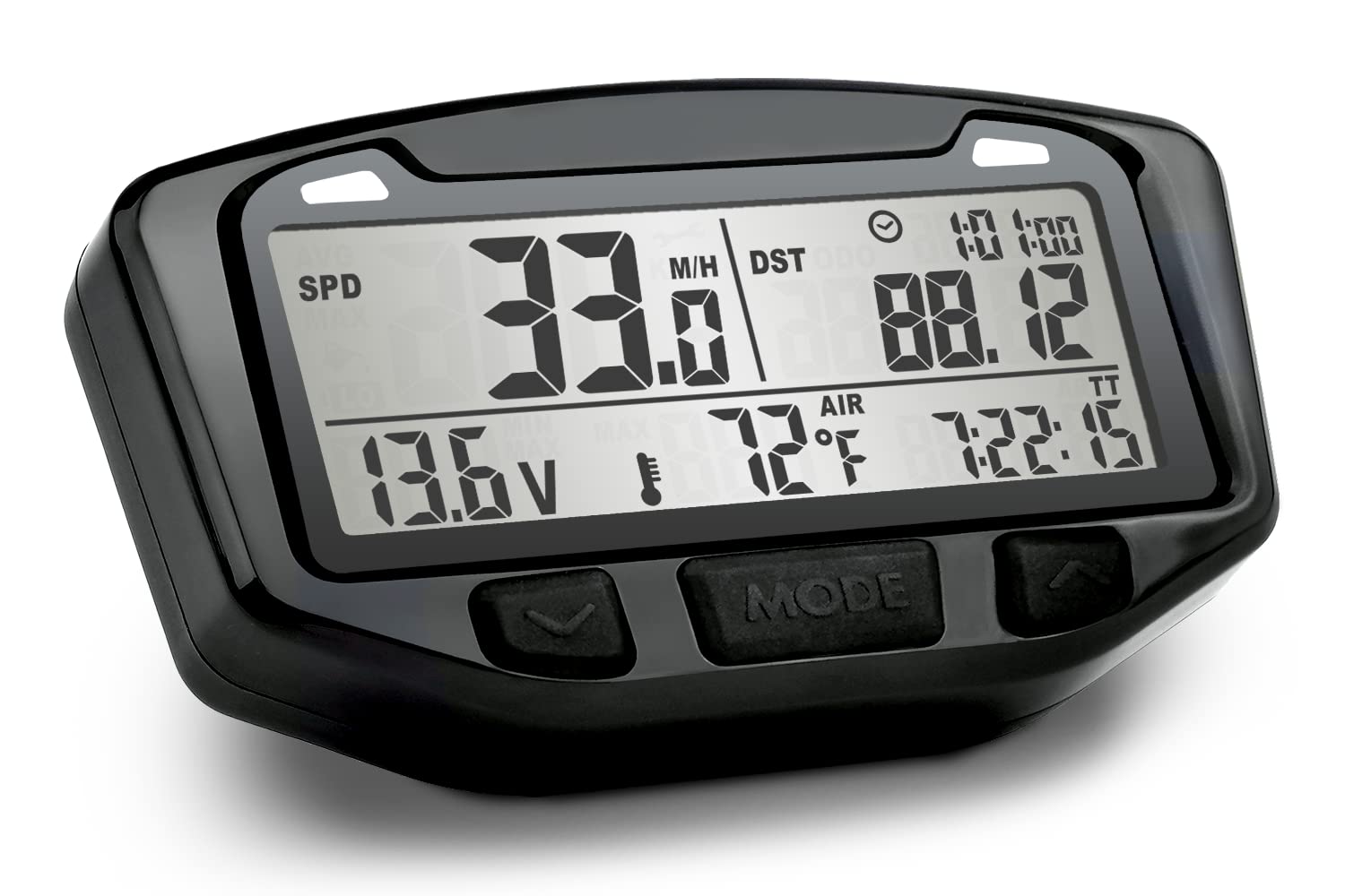 Trail Tech 712-114 Striker Speedometer Digital Gauge Kit with Volt Meter