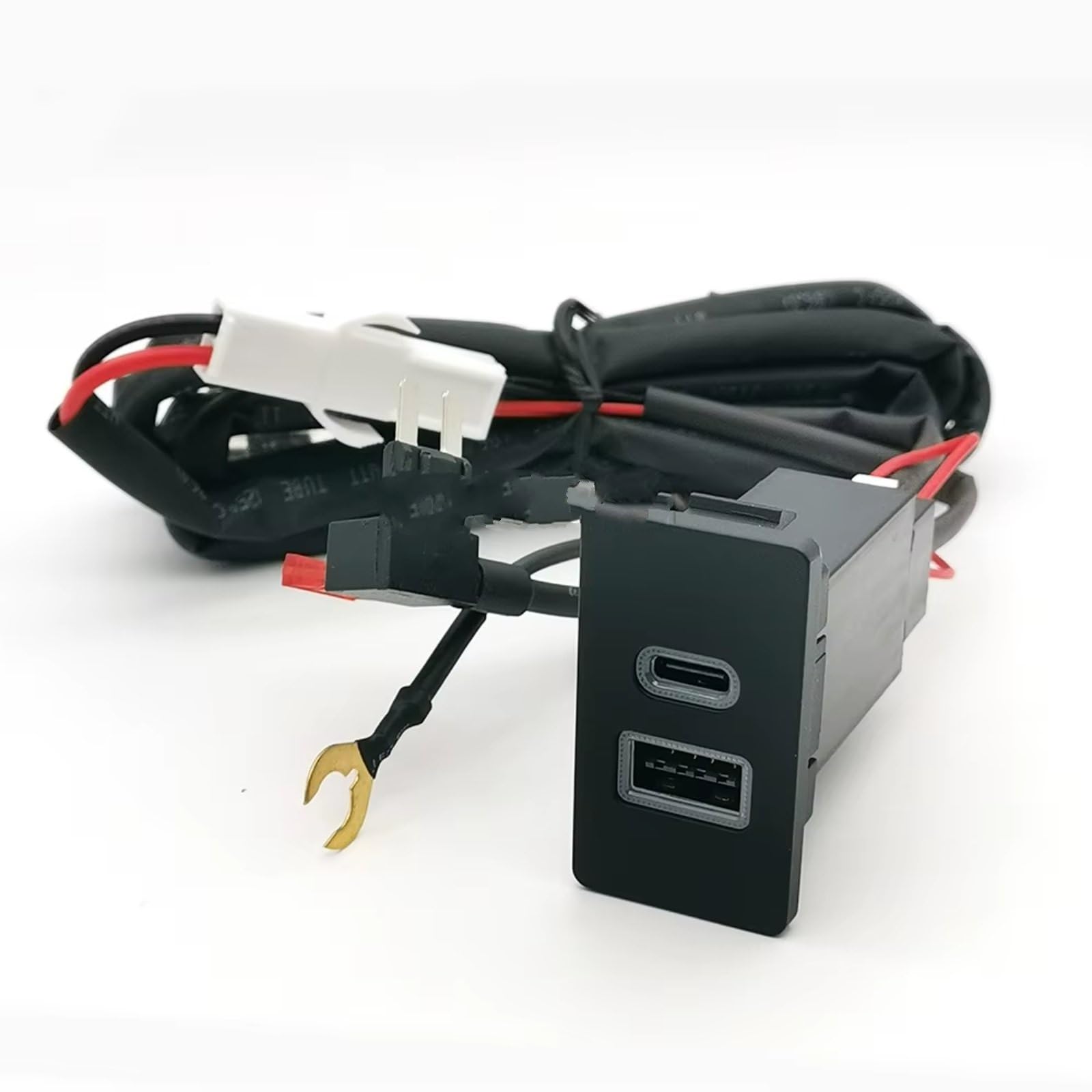 Aux USB carga Módulo Conector USB Consola Compatible Con Toyota Para Corolla Para LC80 Teléfono Coche Cargador QC3.0 Para Enchufe Tipo C PD Potencia Carga Rápida